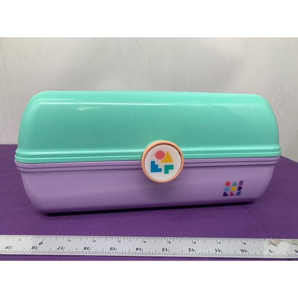Caboodles Pastel Models 5626 mold 4508 Made in the USA, Retro Travel Make-up Cas - Picture 5 of 14